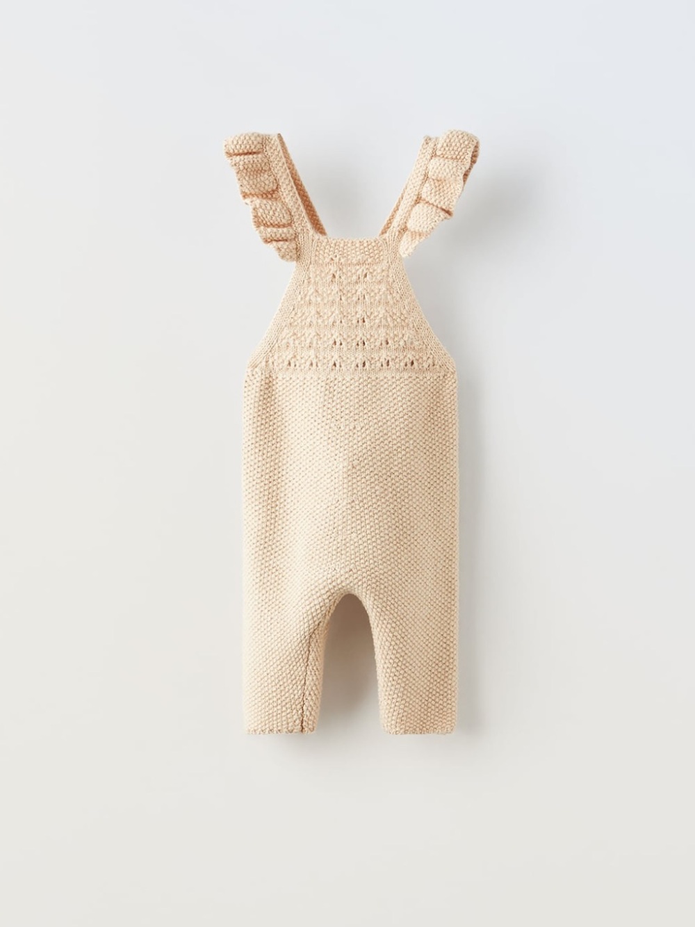 NWT Zara 3-6m crochet knit overalls